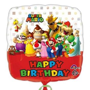 Balão Super Mário – Happy Birthday