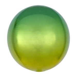 Balão Orbz Ombré Amarelo e Verde