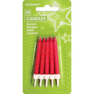Velas Glitter Rosa em Espiral