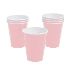 Copos de Papel Rosa Bebé – Lovely Pink