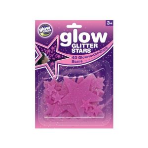 Estrelas brilhantes rosa