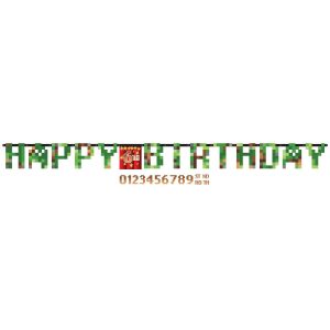 Banner Happy Birthday TNT – Minecraft