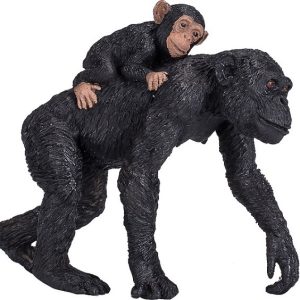 Chimpanzé c/filhote – Figura colecionável