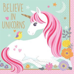 Guardanapos Pequenos Unicórnio Mágico – Believe in Unicorns