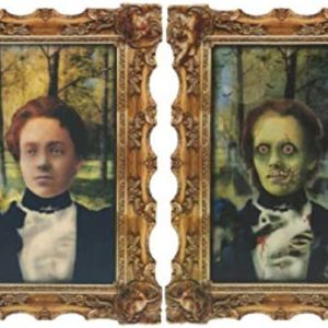 Retrato Lenticular de Ghoul Assustador de Halloween