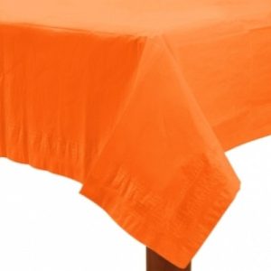 Toalha de Mesa de Papel Cor de Laranja – Orange Peel