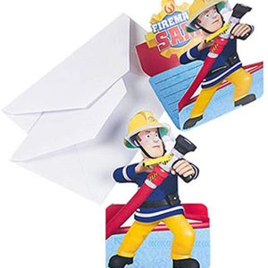 Convites Fireman Sam – Bombeiro Sam
