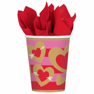 Copos de Papel Heart Of Gold – Coração de Ouro