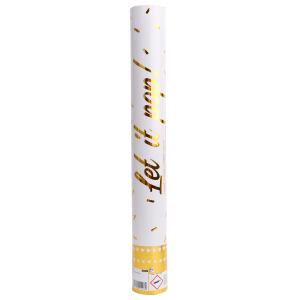 Canhão de Confetis Dourado 40cm