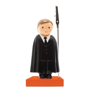 Figura Decorativa Universitário Base Cor de Laranja