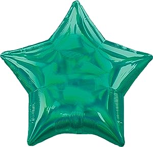 Balão Estrela Verde Iridescente 48cm