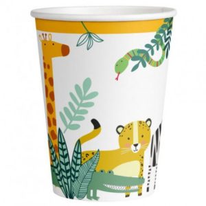 Copos Papel Animais da Selva Get Wild Safari
