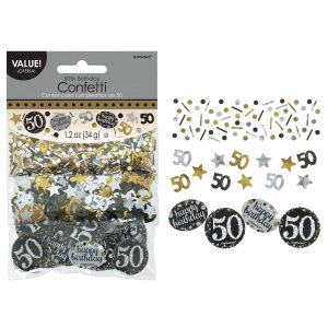 Confetis 50th – Sparkling Gold Celebration