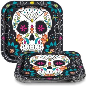 Pratos Skull Day Of The Dead