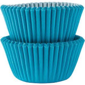 Forminhas de Papel Azul Caribe