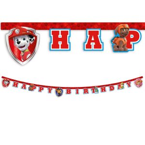Banner Happy Birthday Paw Patrol