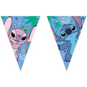 Bandeirolas Triangulares Lilo & Stitch