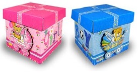 Caixa de Papel 3D “Girl/Boy”