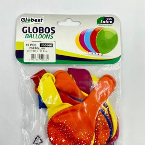 Balões Latex Globest Estrelas 30 cm c/10