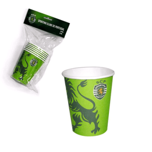 Copos Papel Sporting 200ml c/6