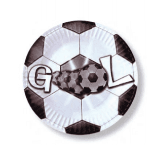 Pratos Futebol 18cm c/8