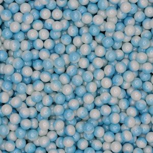 Pérolas Multicolor Azul e Branco