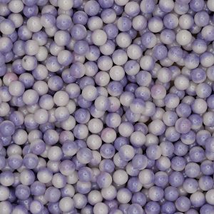 Pérolas Multicolor Violeta e Branco