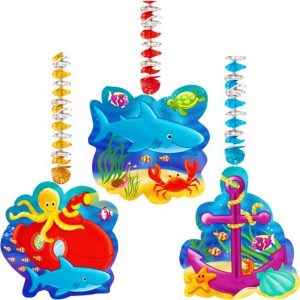 Decorações Dangling Cutouts Tema do Mar