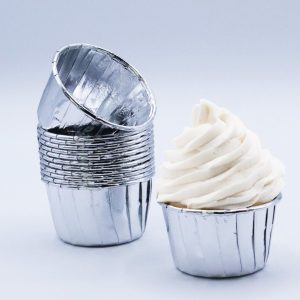 Cápsulas Cupcake Prata