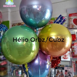 Enchimento Hélio Balão Orbz/Cubez