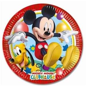 Pratos Papel Mickey Playful 23cm c/8