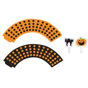 Cupcake Wrapper c/ Topper – Halloween