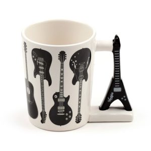 Caneca Cerâmica com Asa Moldada – Guitarra