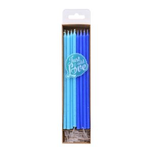Velas Altas Azul com Ouro