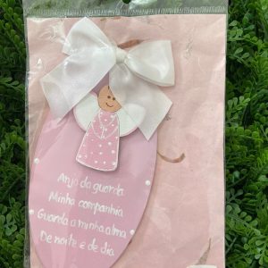 Placa Oval de madeira – Oração Anjo da Guarda