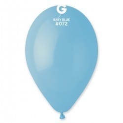 Balões Latex #072 Azul Bebe 12” Gemar c/100