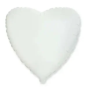 Balão Foil Coração 18” Branco
