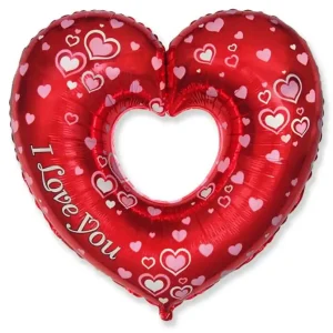 Balão Foil Coração I Love You 24”