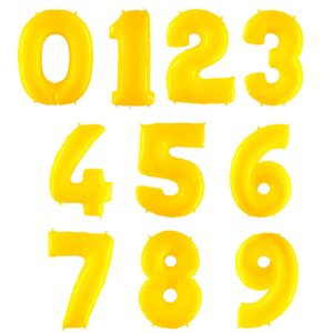 Balão Grande Numérico Amarelo