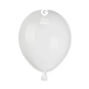 Balões Latex #001 Branco 5” Gemar c/100