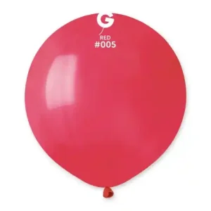 Balões Latex #005 Raspberry Red 19” Gemar c/25