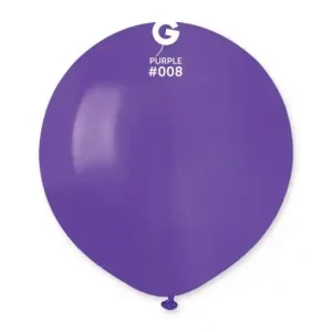 Balões Latex #008 Roxo 19” Gemar c/25