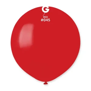 Balões Latex #045 Vermelho 19” c/50