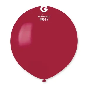 Balões Latex #047 Burgundy 19” Gemar c/50