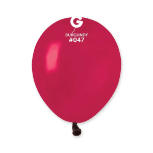 Balões Latex #047 Burgundy 5” Gemar c/100