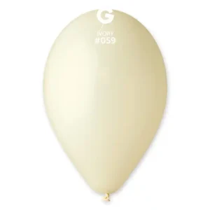 Balões Latex #059 Ivory 12” Gemar c/100