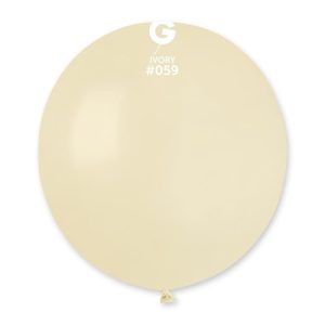 Balões Latex #059 Ivory 19” Gemar c/25