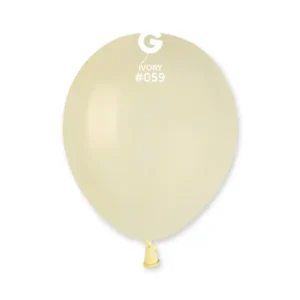 Balões Latex #059 Ivory 5” Gemar c/100