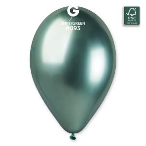 Balões Latex Gemar Verde Shiny 13” c/50