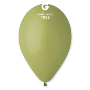 Balões Latex #098 Green Olive 12” Gemar c/100
